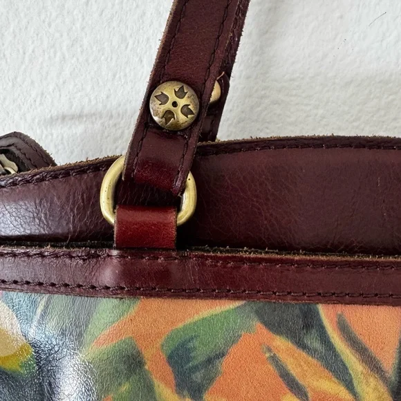 Patrica Nash Floral Leather Shoulder Bag